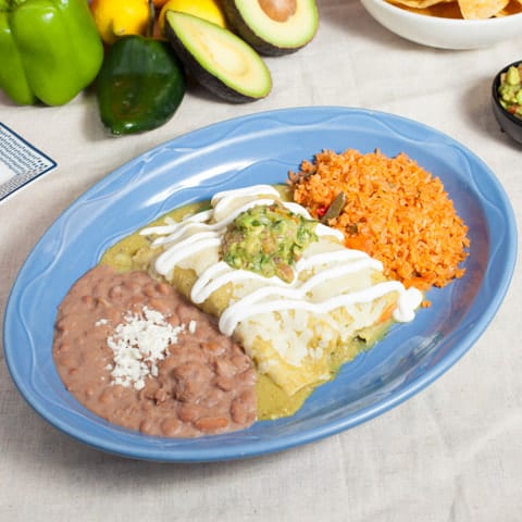 Enchiladas Suizas.